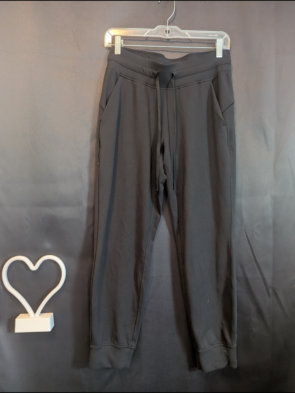 lululemon athletica Black Women's Jogger Track Pants Black Logo
